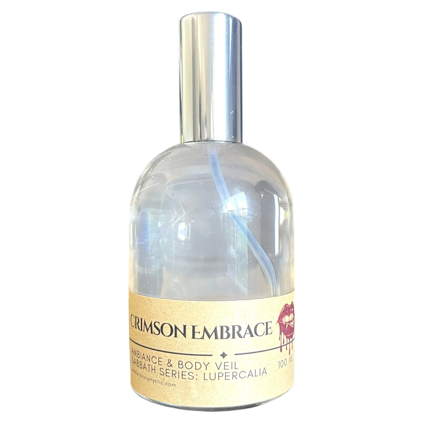 Crimson Embrace Ambiance & Body Veil - Seductive & Mysterious Ritual Spray - Nontoxic Fragrance Mist - Revolutionary Mystic