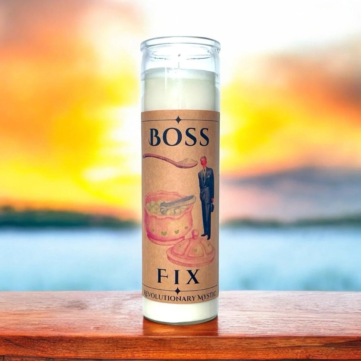 Boss Fix Soy Wax Candle - Nontoxic Hand - Poured Candle - Revolutionary Mystic