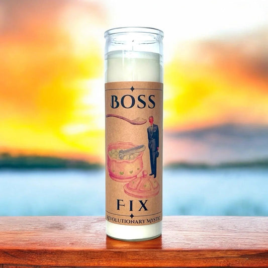 Boss Fix Soy Wax Candle - Nontoxic Hand - Poured Candle - Revolutionary Mystic