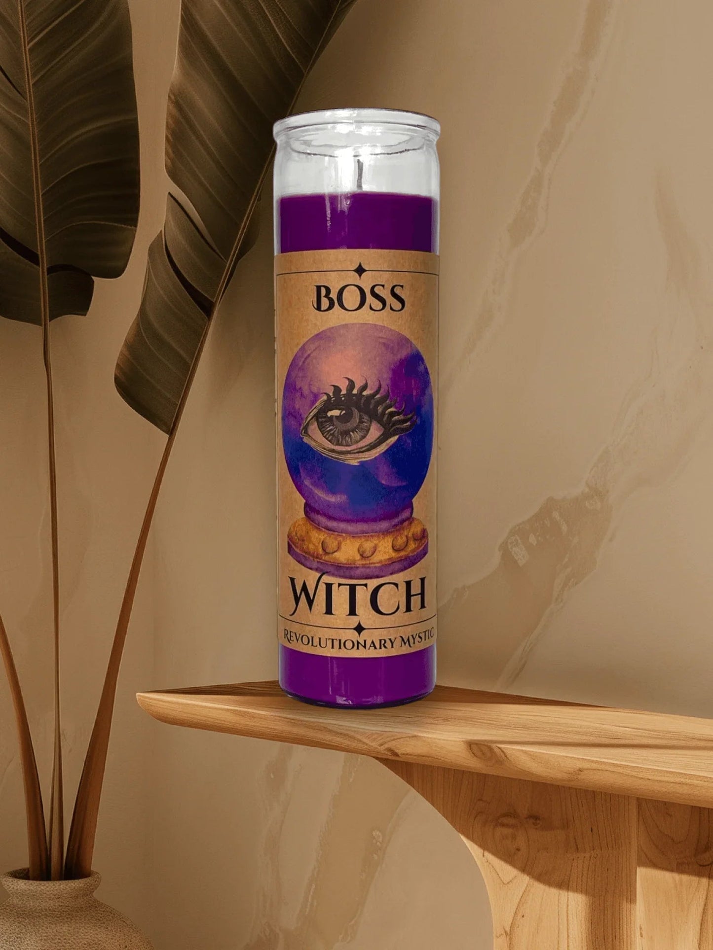 Boss Witch Soy Wax Candle - Nontoxic Hand - Poured Candle - Revolutionary Mystic