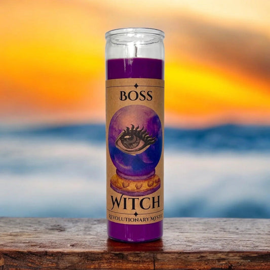 Boss Witch Soy Wax Candle - Nontoxic Hand - Poured Candle - Revolutionary Mystic