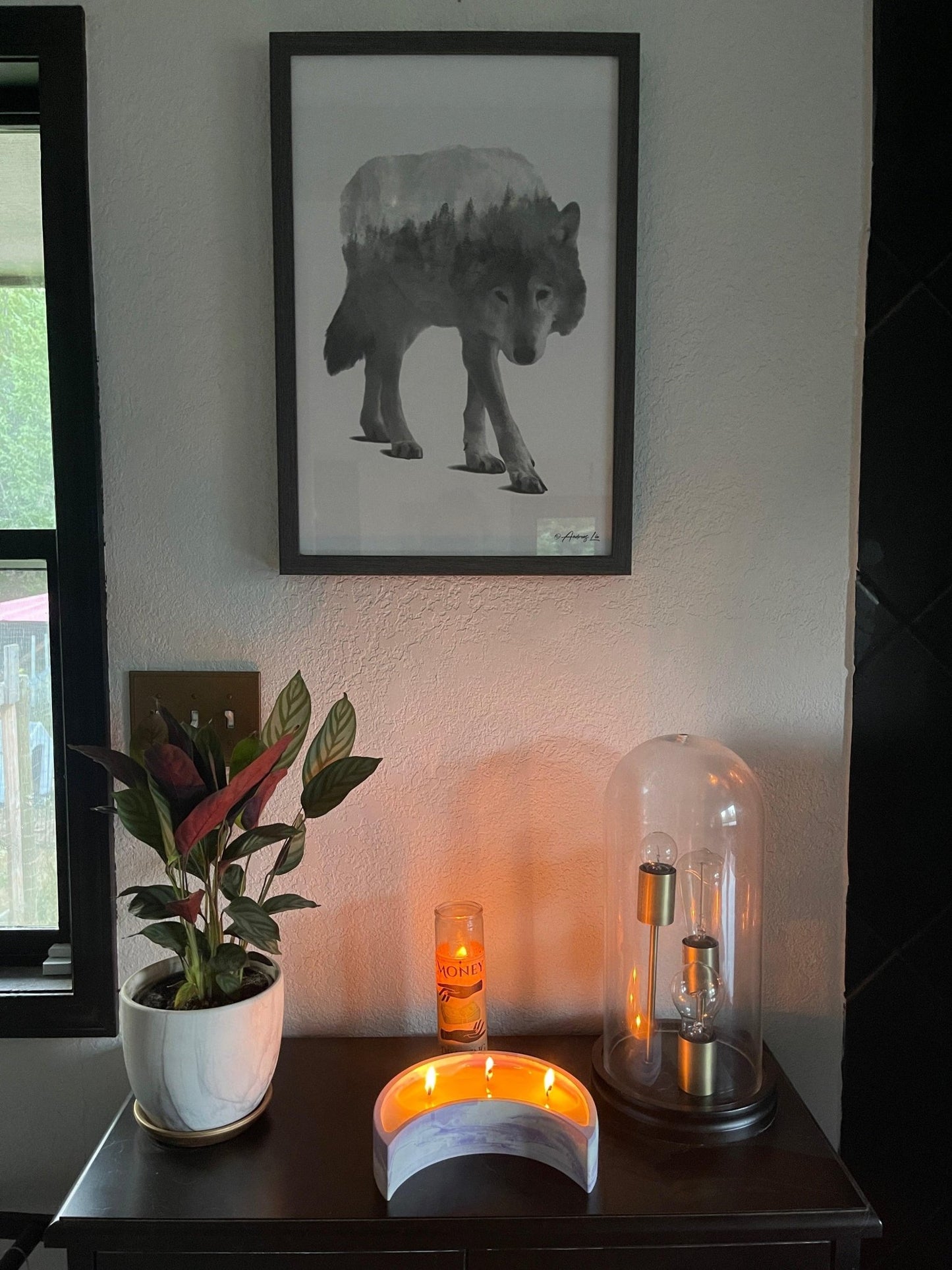 Custom Crescent Moon Soy Wax Candle - Nontoxic Hand - Poured Candle - Revolutionary Mystic
