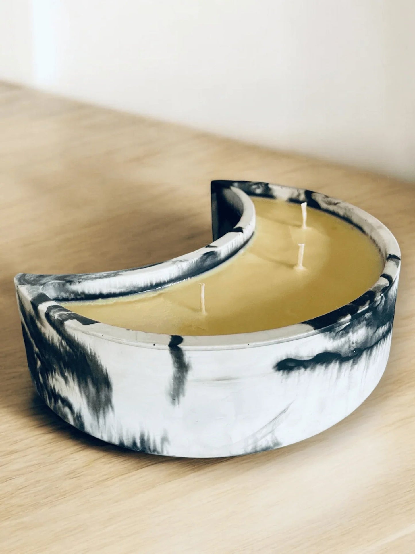 Custom Crescent Moon Soy Wax Candle - Nontoxic Hand - Poured Candle - Revolutionary Mystic