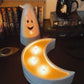 Custom Crescent Moon Soy Wax Candle - Nontoxic Hand - Poured Candle - Revolutionary Mystic