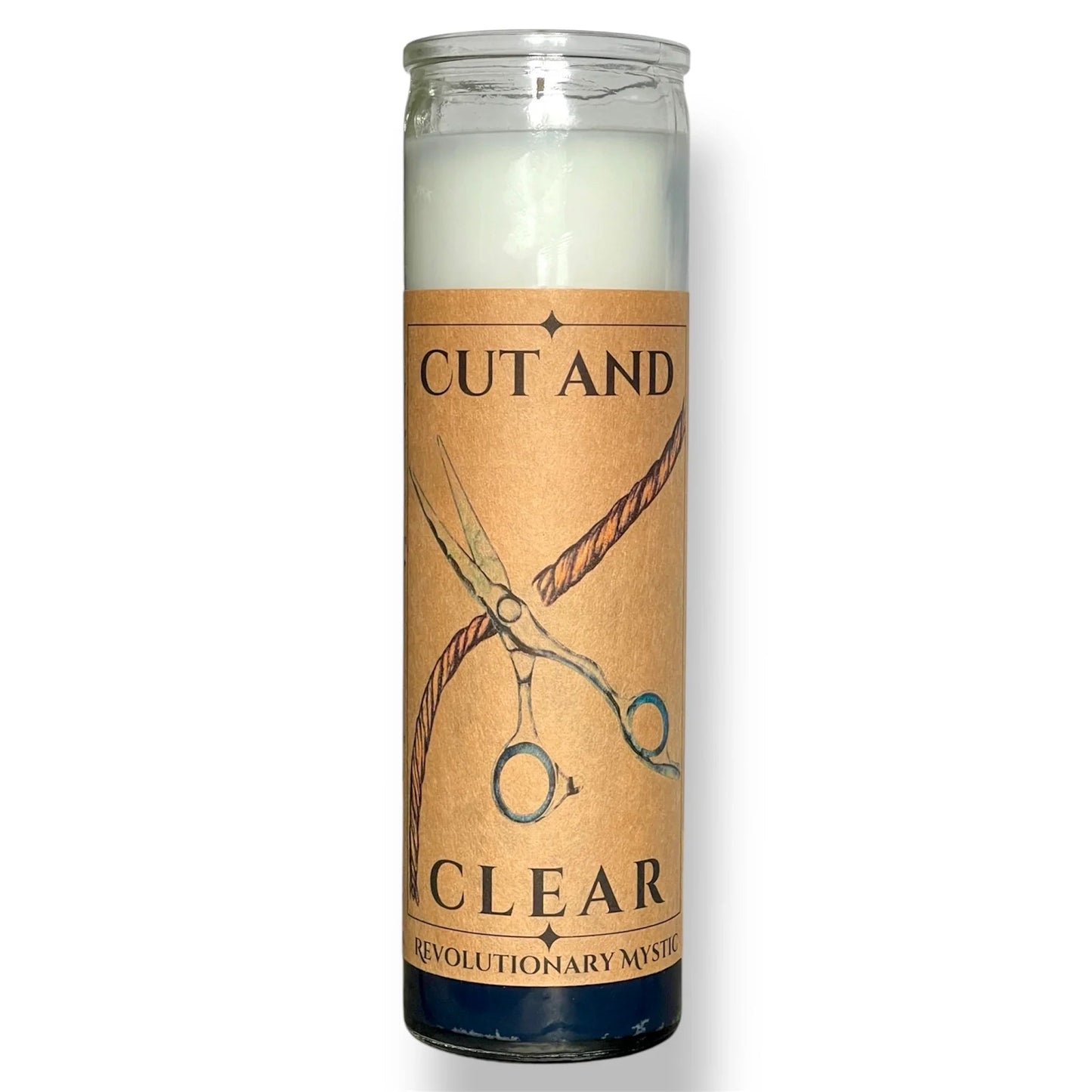 Cut & Clear Soy Wax Candle - Nontoxic Hand - Poured Candle - Revolutionary Mystic