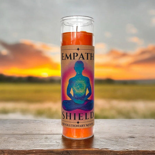 Empath Shield Soy Wax Candle - Nontoxic Hand - Poured Candle - Revolutionary Mystic