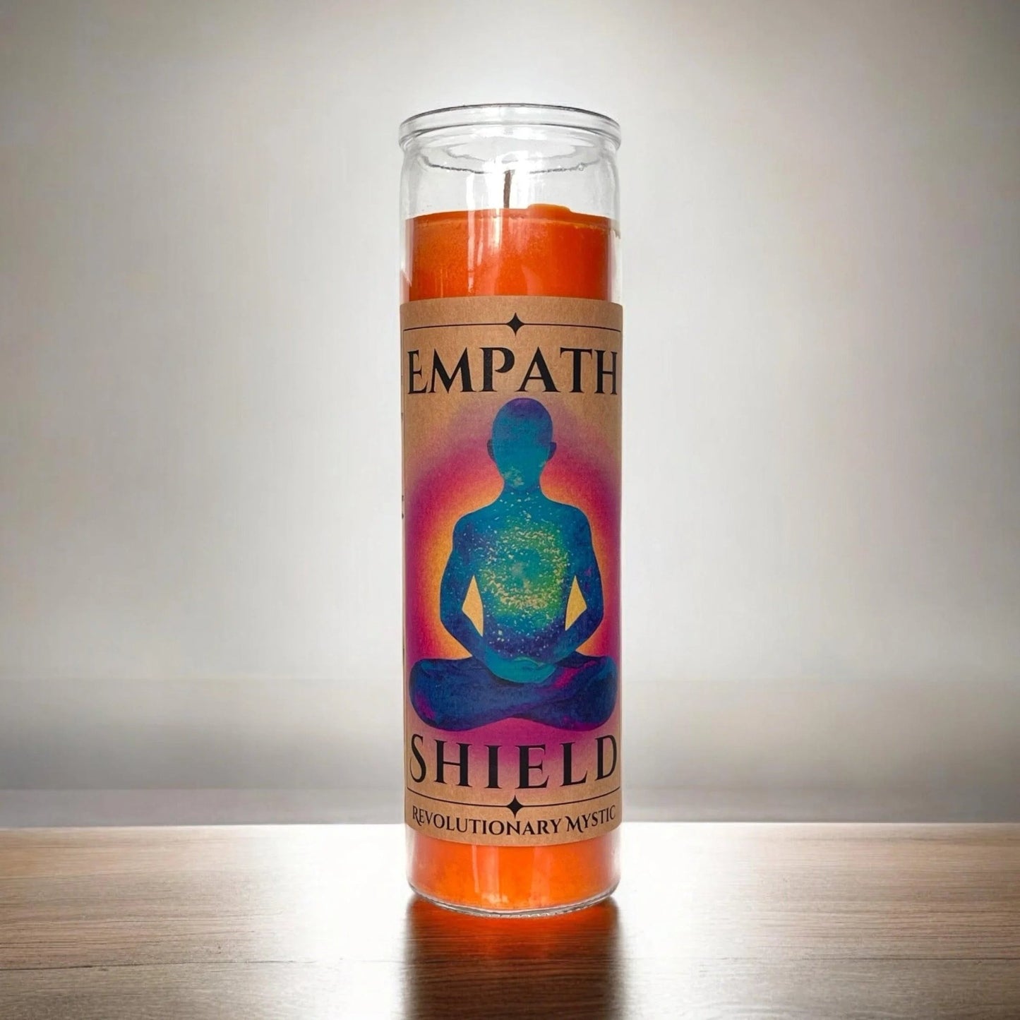 Empath Shield Soy Wax Candle - Nontoxic Hand - Poured Candle - Revolutionary Mystic