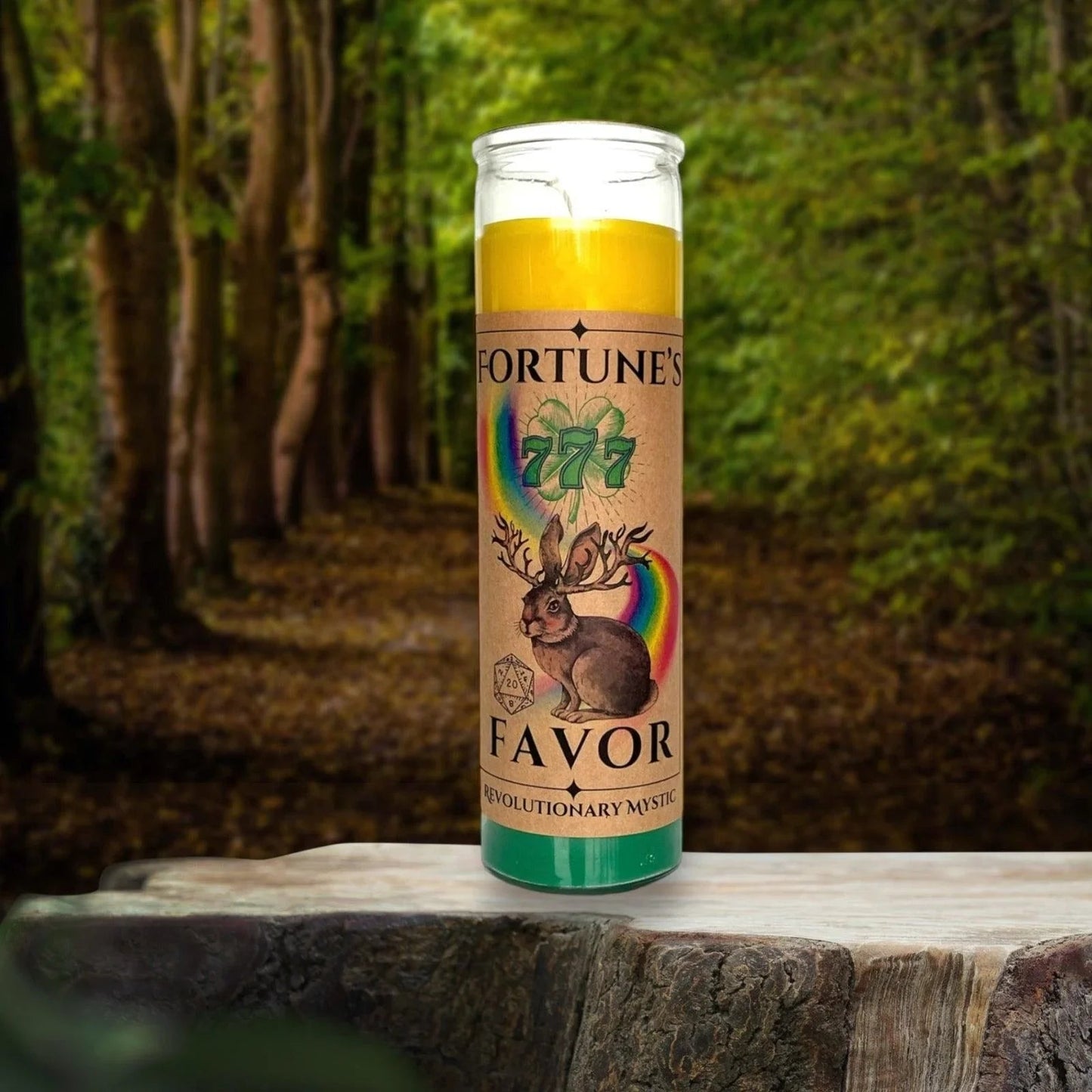 Fortune's Favor Soy Wax Candle - Nontoxic Hand - Poured Candle - Revolutionary Mystic