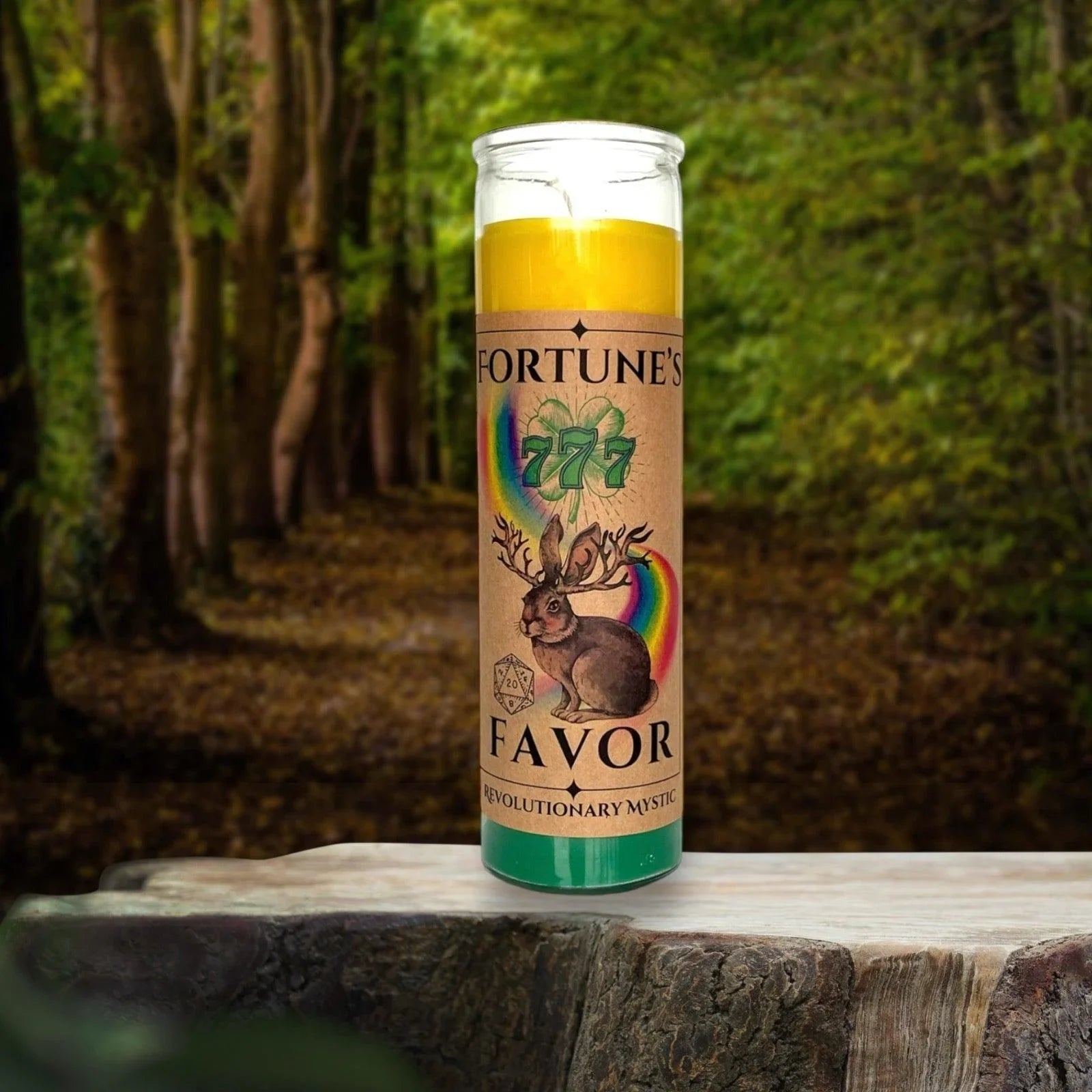 Fortune's Favor Soy Wax Candle - Nontoxic Hand - Poured Candle - Revolutionary Mystic