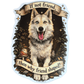 Friend Shaped Wolfdog Sticker - Finn - Black Moon Ritualcraft