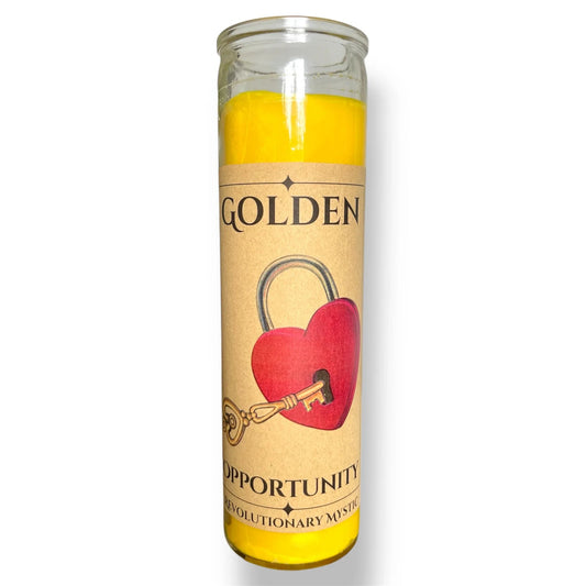 Golden Opportunity Soy Wax Candle - Nontoxic Hand - Poured Candle - Revolutionary Mystic