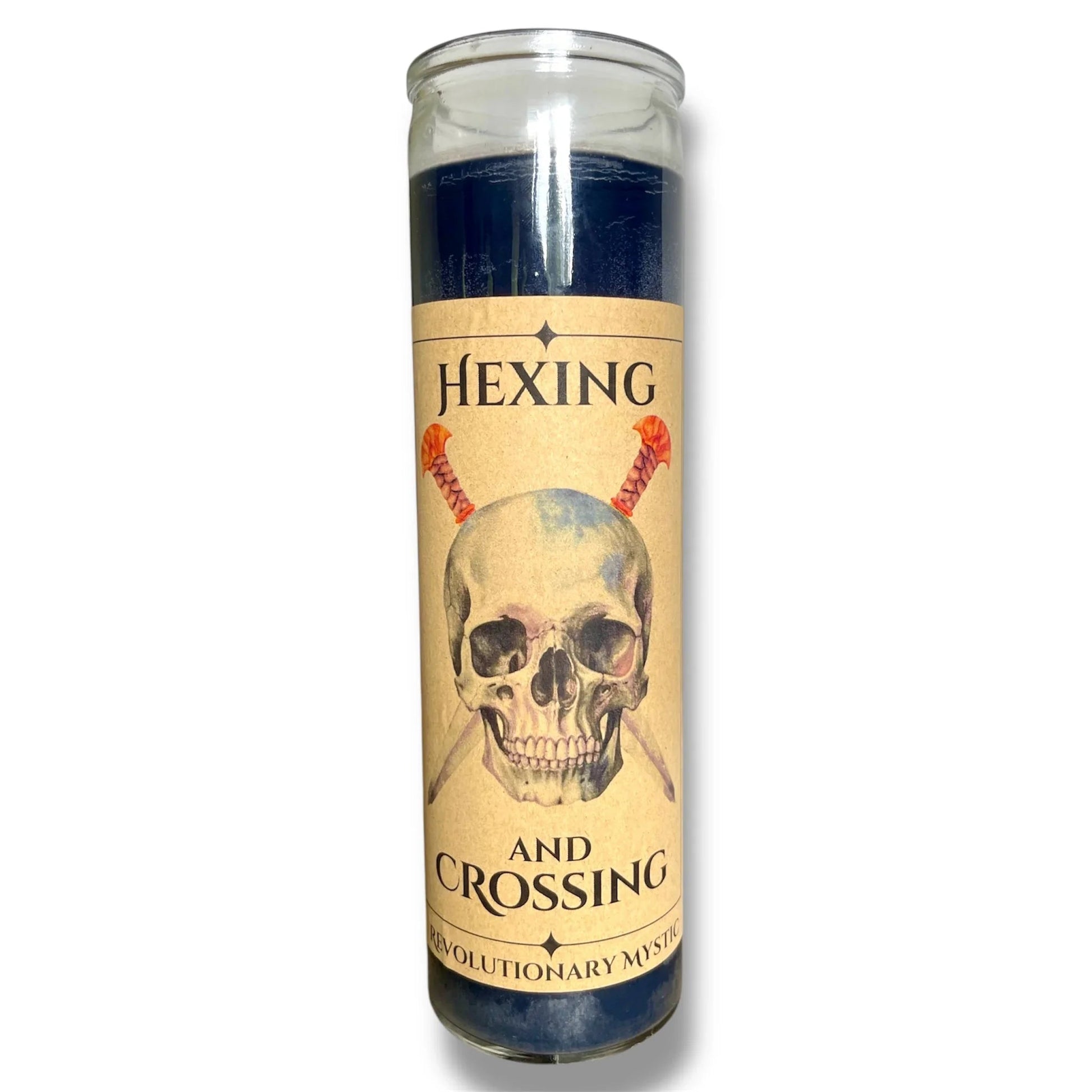Hexing and Crossing Soy Wax Candle - Nontoxic Hand - Poured Candle - Revolutionary Mystic