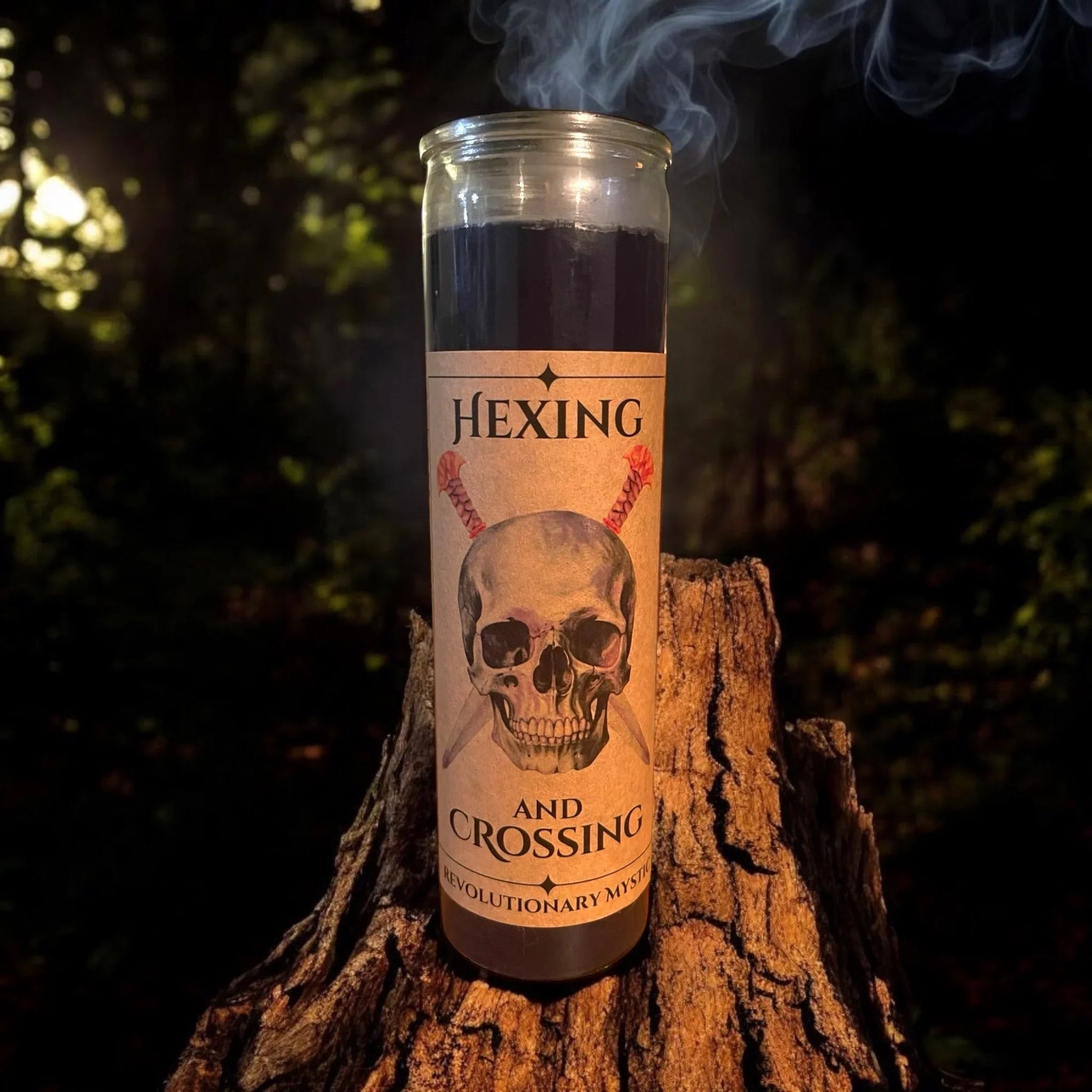 Hexing and Crossing Soy Wax Candle - Nontoxic Hand - Poured Candle - Revolutionary Mystic