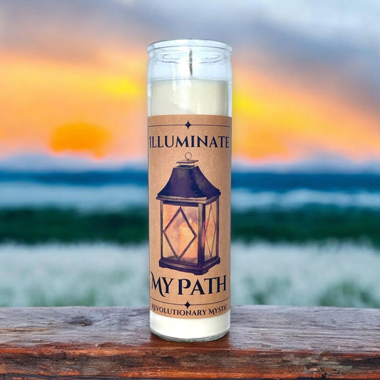 Illuminate My Path Soy Wax Candle - Nontoxic Hand - Poured Candle - Revolutionary Mystic