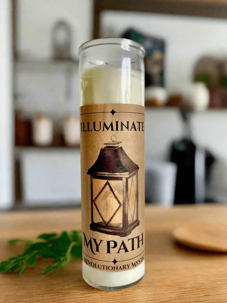 Illuminate My Path Soy Wax Candle - Nontoxic Hand - Poured Candle - Revolutionary Mystic