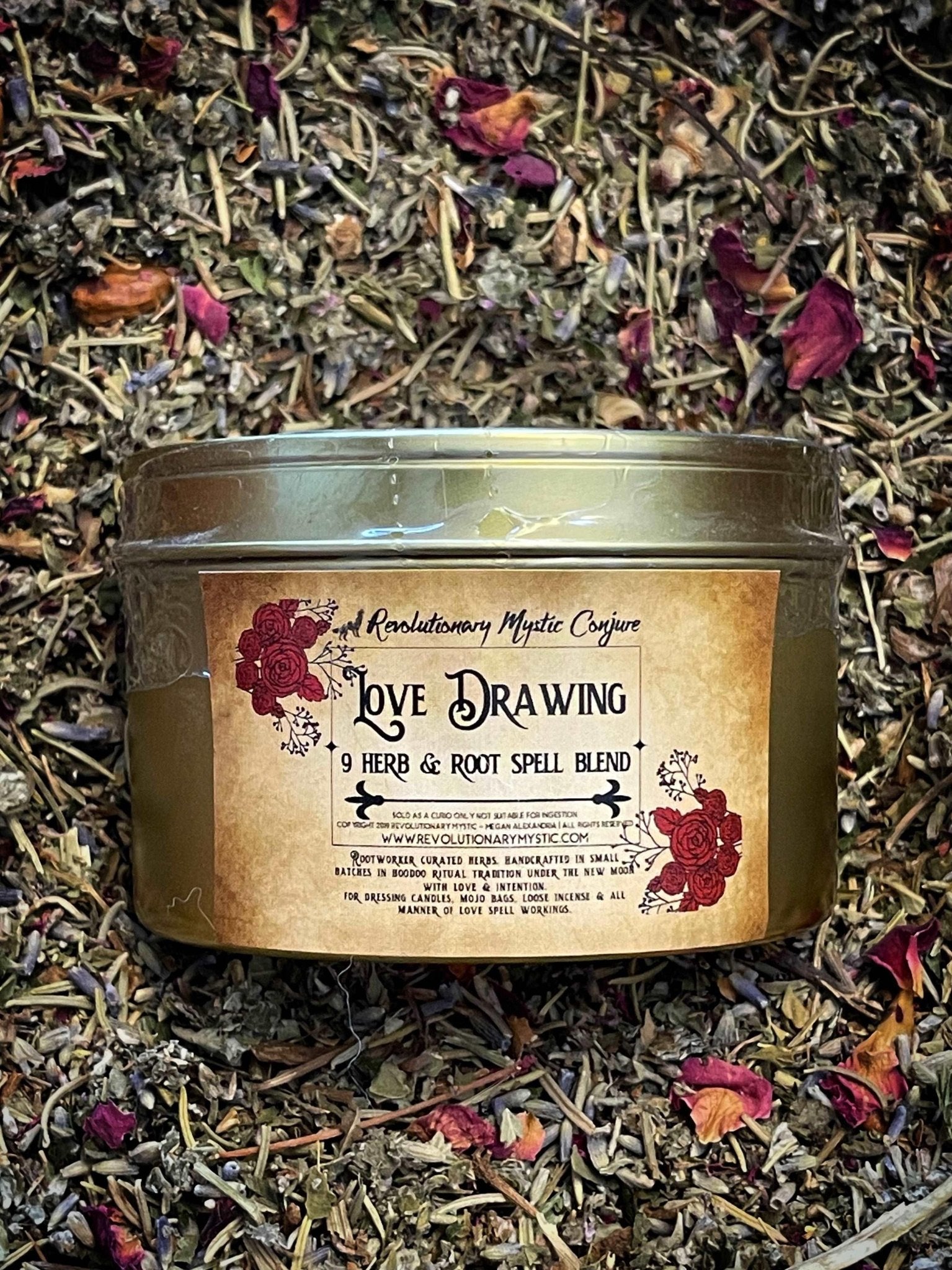 Love Drawing Bath Crystals - Ritual Bath Soak for Love Drawing And Heart - Centered Attraction - Revolutionary Mystic
