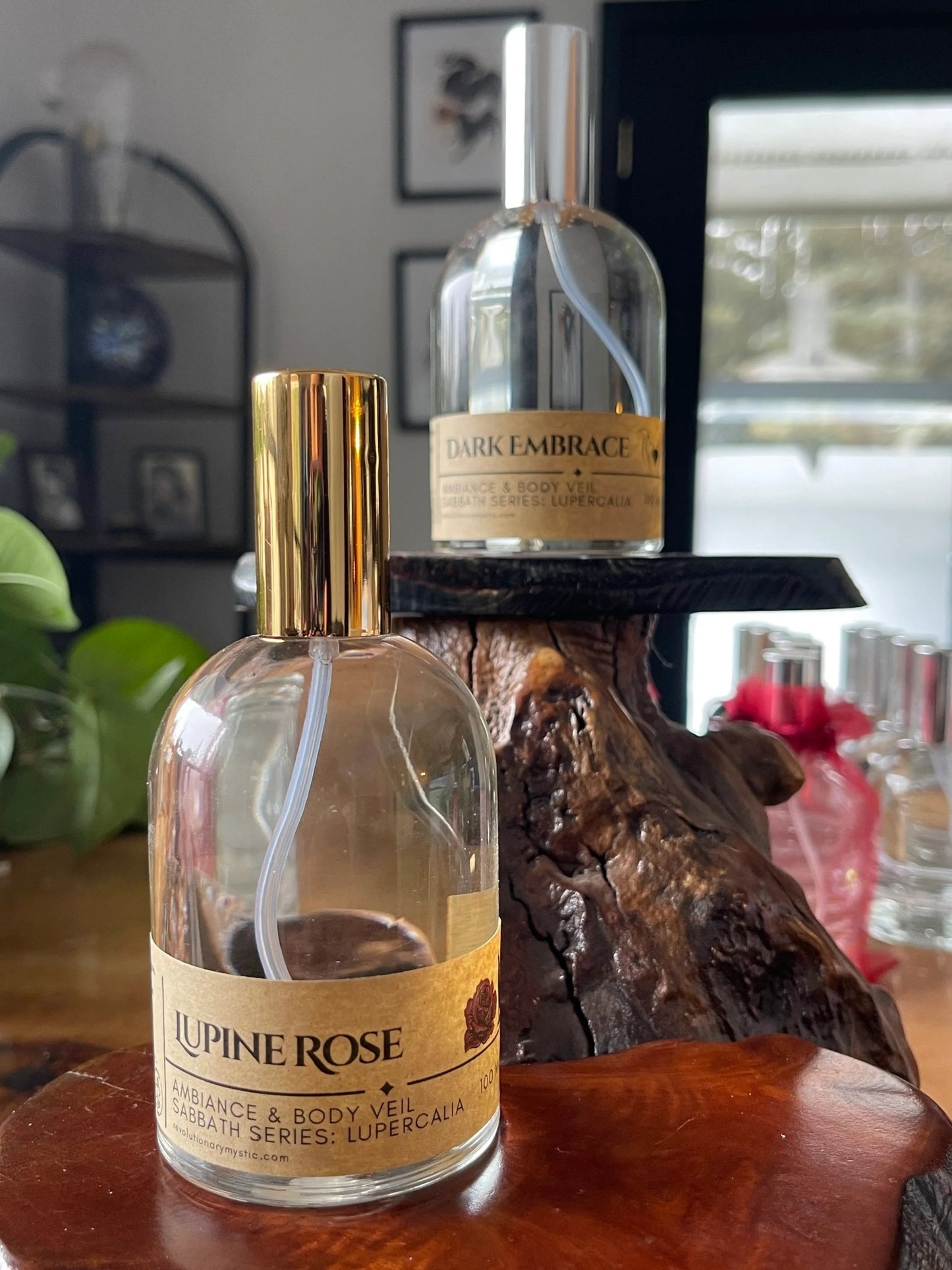 Lupine Rose Ambiance & Body Veil - Dark Rose Lupercalia Ritual Spray - Nontoxic Fragrance Mist - Revolutionary Mystic