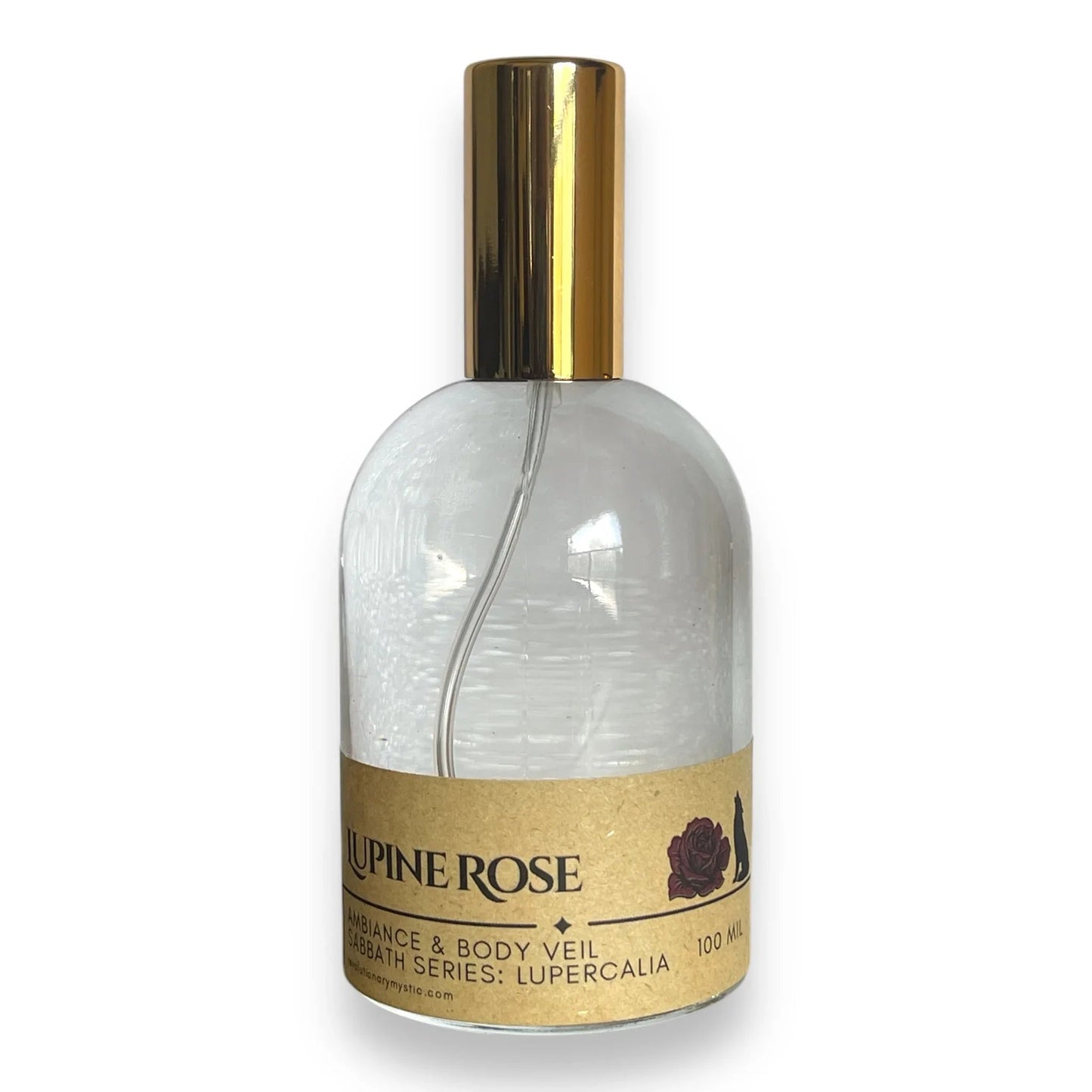 Lupine Rose Ambiance & Body Veil - Dark Rose Lupercalia Ritual Spray - Nontoxic Fragrance Mist - Revolutionary Mystic