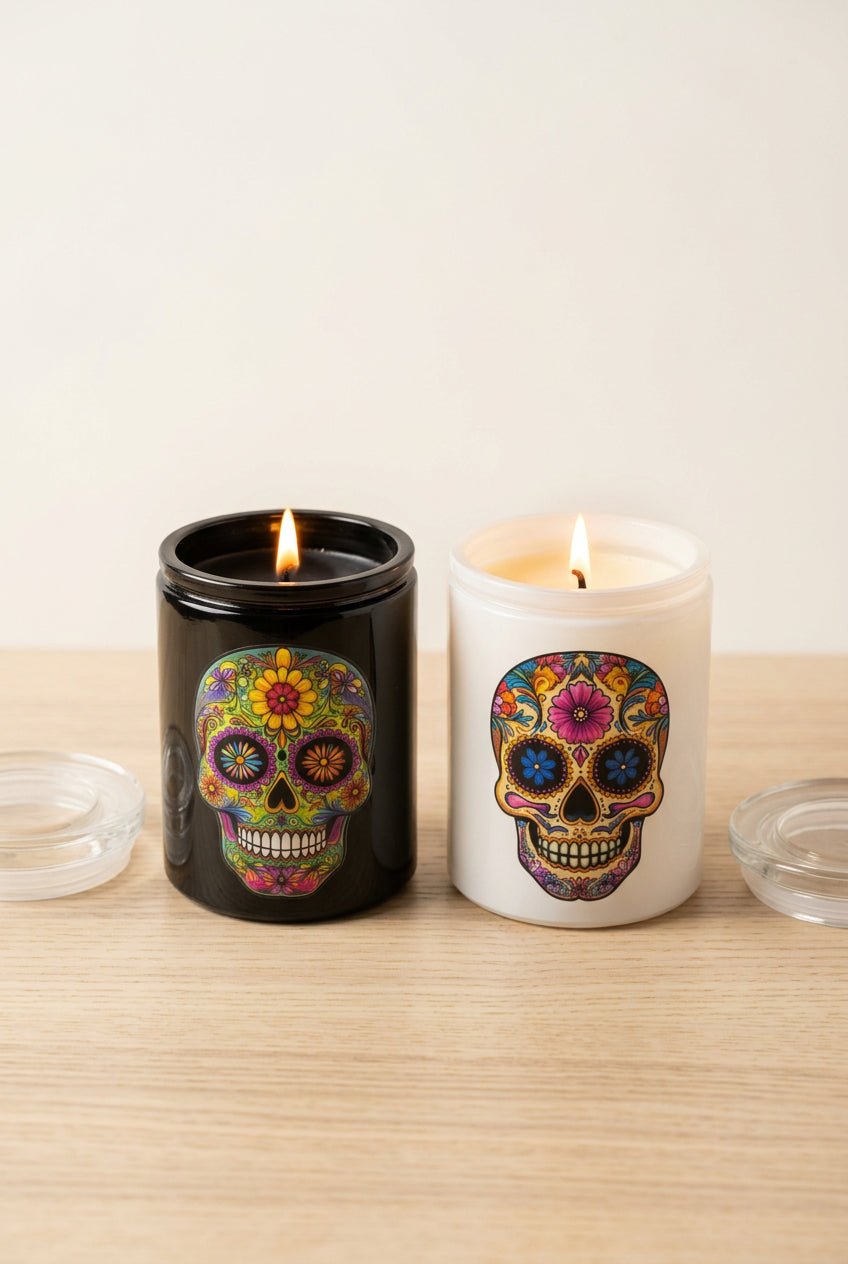 Ofrenda — Sugar Skull Halloween Soy Candle | Limited Edition - Black Moon Ritualcraft