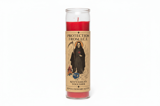 Protection From ICE Spell Candle - Soy Wax Ritual Candle for Community Safety And Spiritual Protection - Revolutionary Mystic