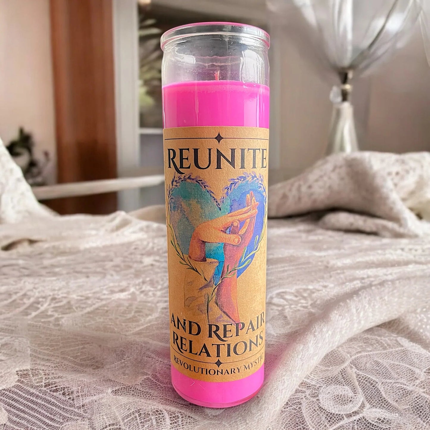 Reunite and Heal Relationship Spell Candle Soy Wax Ritual Candle for Relationship Repair Reconciliation Revolutionary Mystic