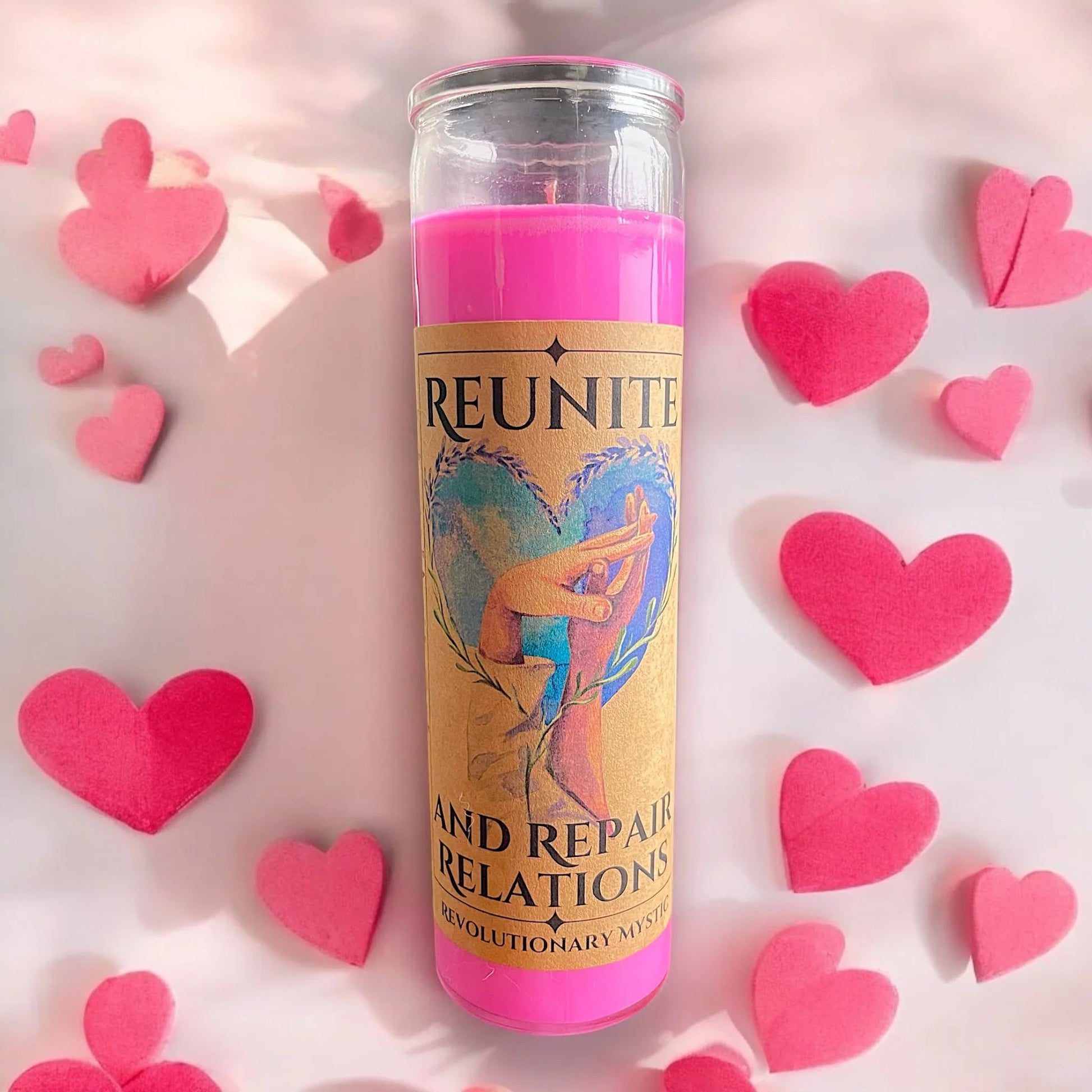 Reunite Repair Relationships Spell Candle Soy Wax Ritual Candle for Relationship Repair Reconciliation - Revolutionary Mystic