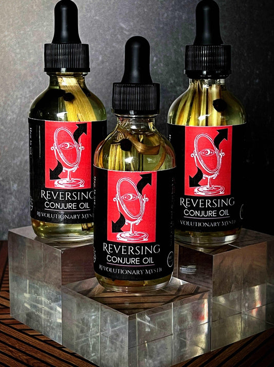 Reversing Conjure Oil - Ritual Oil for Reversing Negativity And Energetic Return Work - Revolutionary Mystic