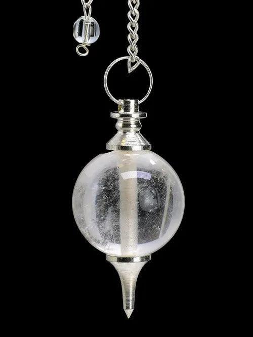 Round Quartz Pendulum - Crystal Pendulum for Divination - Revolutionary Mystic