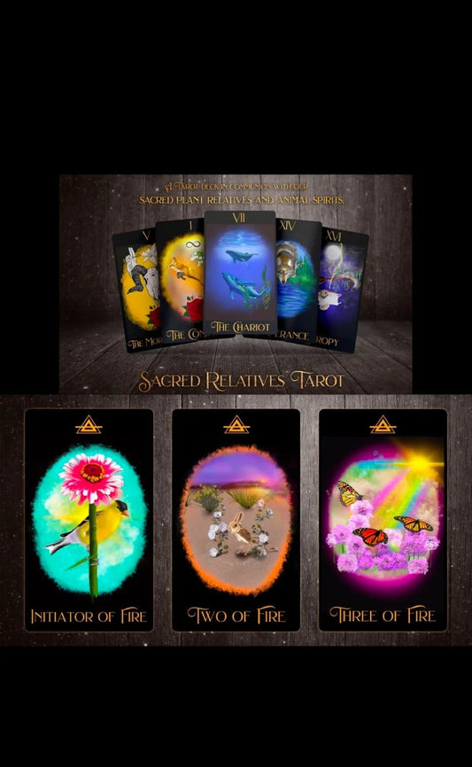 Sacred Relatives Tarot Deck - Eco - Conscious Indie Animal Tarot - Revolutionary Mystic