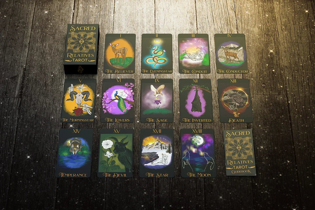 Sacred Relatives Tarot Deck - Eco - Conscious Indie Animal Tarot - Revolutionary Mystic