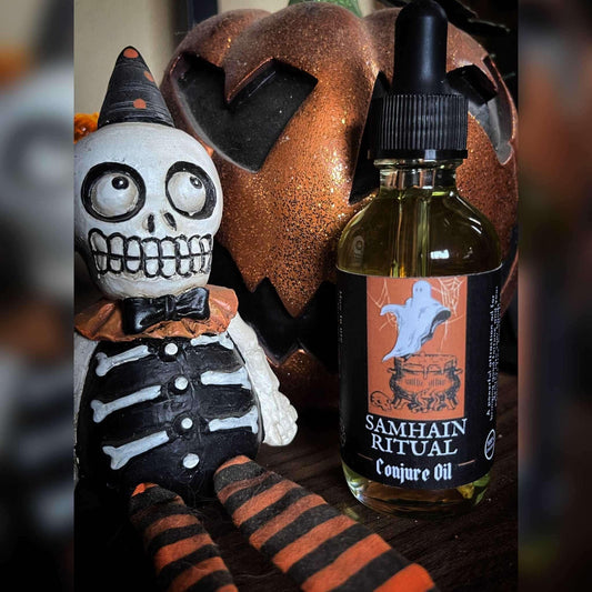 Samhain Ritual Oil Conjure Oil - Ritual Oil for Samhain And Ancestor Rituals - Revolutionary Mystic