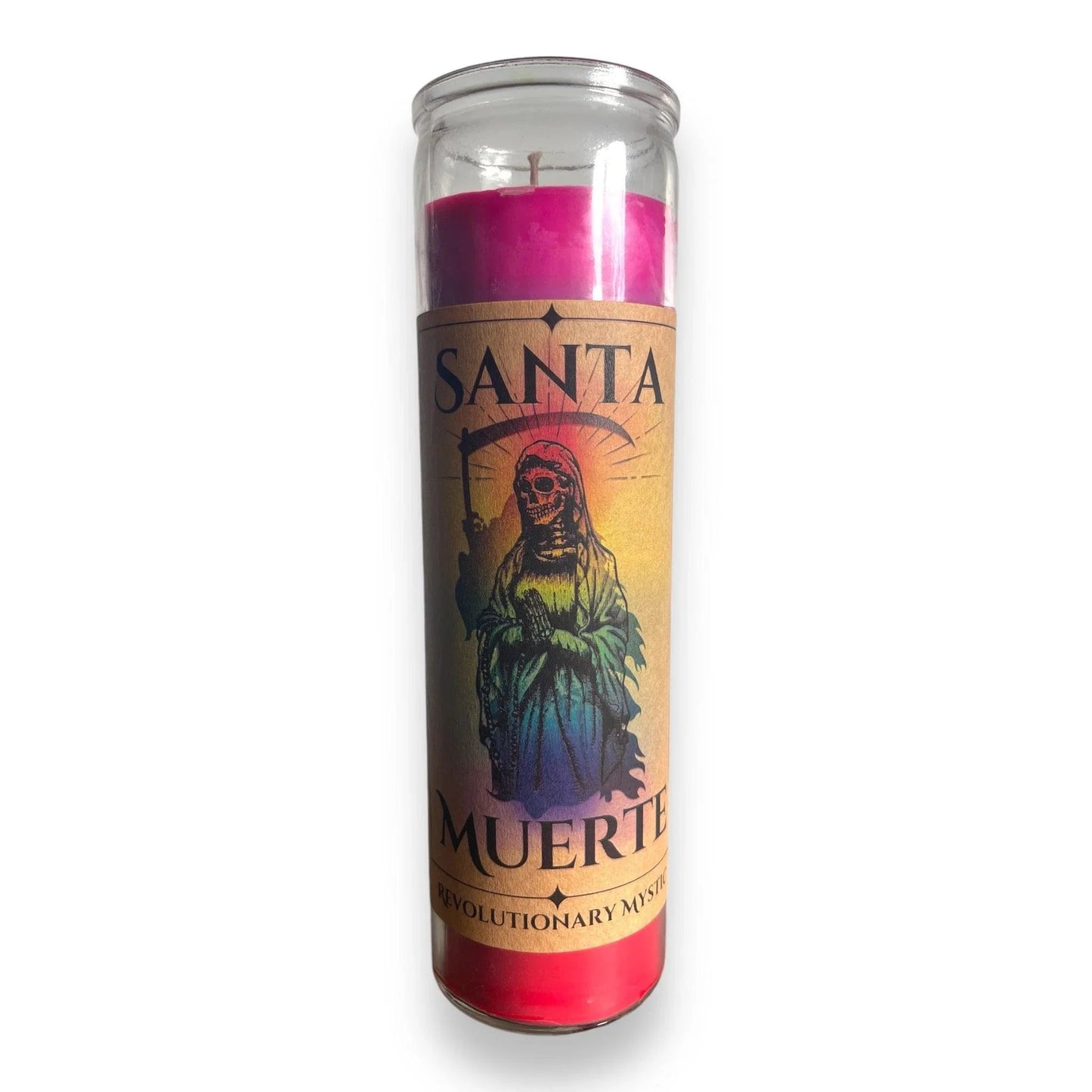 Santa Muerte Soy Wax Candle - Nontoxic Hand - Poured Candle - Revolutionary Mystic