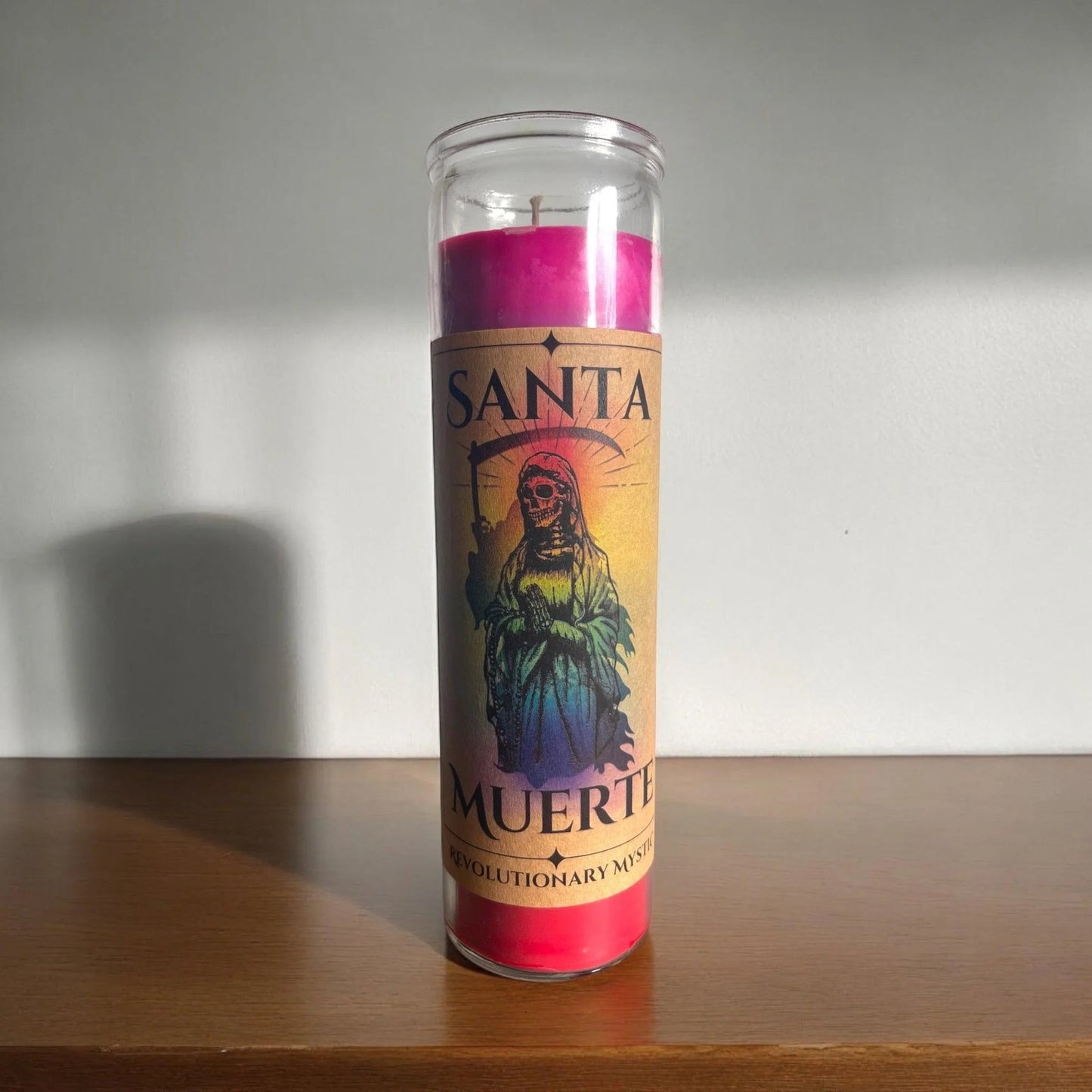 Santa Muerte Soy Wax Candle - Nontoxic Hand - Poured Candle - Revolutionary Mystic