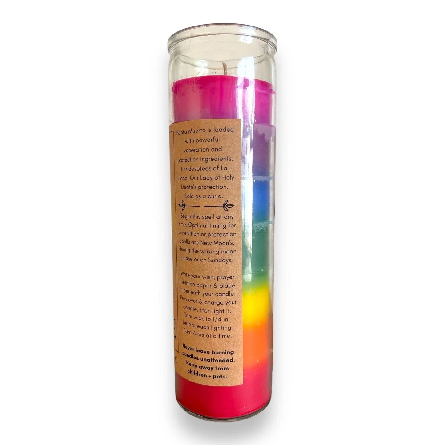 Santa Muerte Soy Wax Candle - Nontoxic Hand - Poured Candle - Revolutionary Mystic