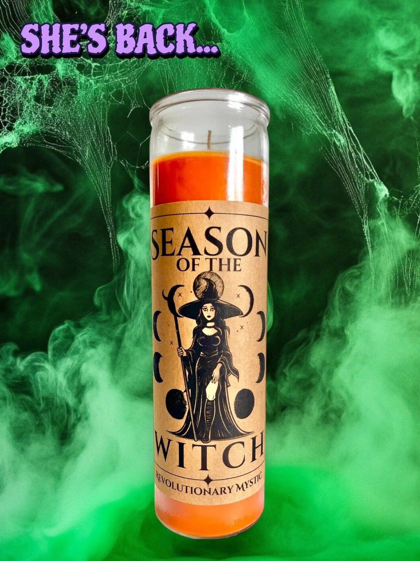 Season Of The Witch Soy Wax Candle - Nontoxic Hand - Poured Candle - Revolutionary Mystic