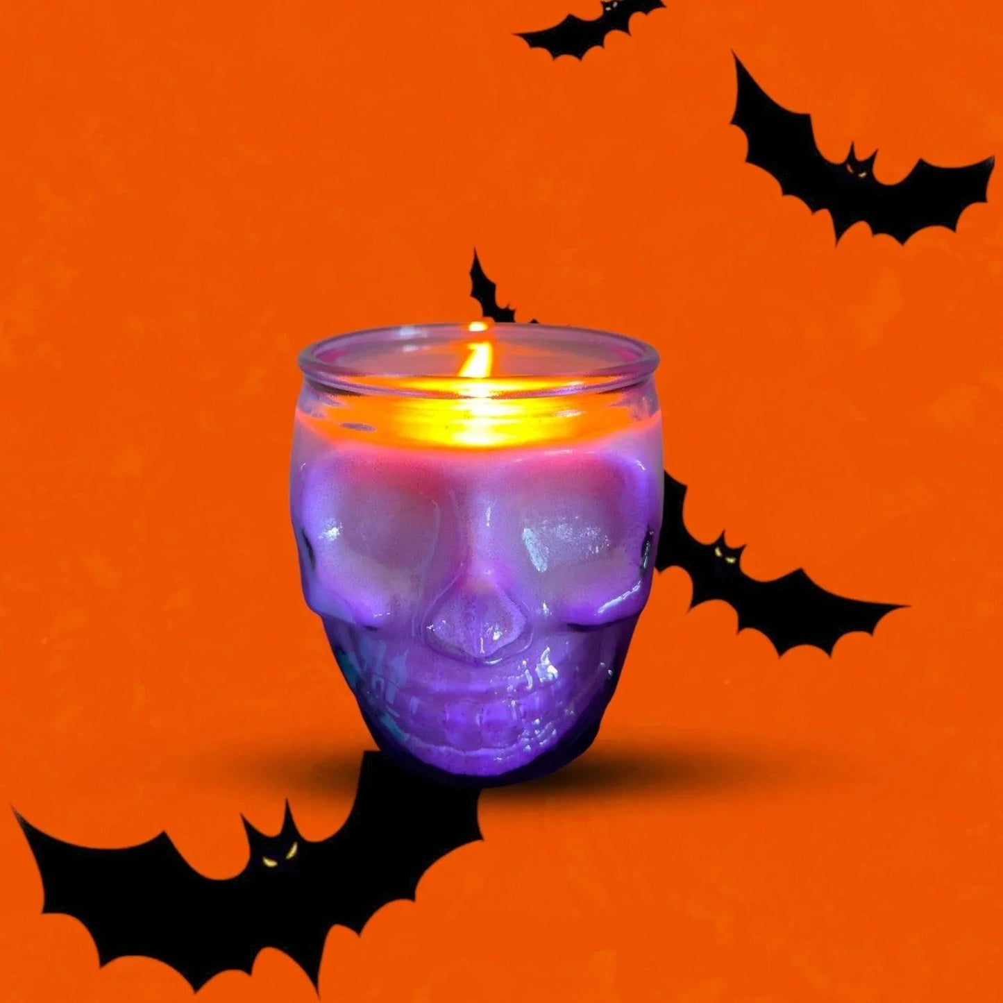 Skull Jar Soy Wax Candle - Nontoxic Hand - Poured Candle - Revolutionary Mystic