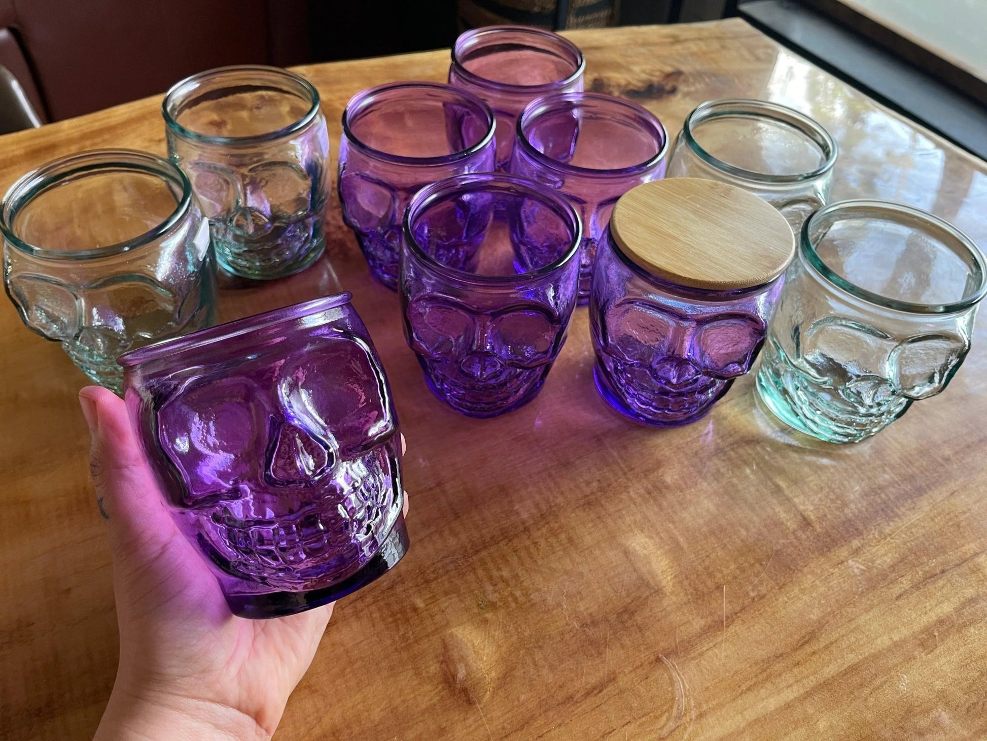 Skull Jar Soy Wax Candle - Nontoxic Hand - Poured Candle - Revolutionary Mystic