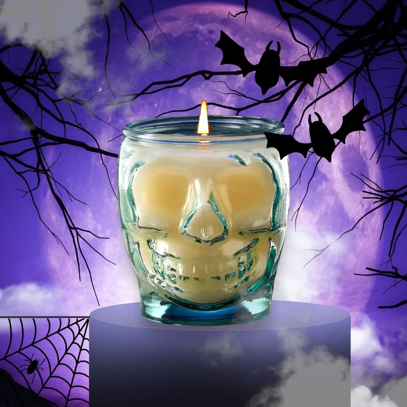 Skull Jar Soy Wax Candle - Nontoxic Hand - Poured Candle - Revolutionary Mystic
