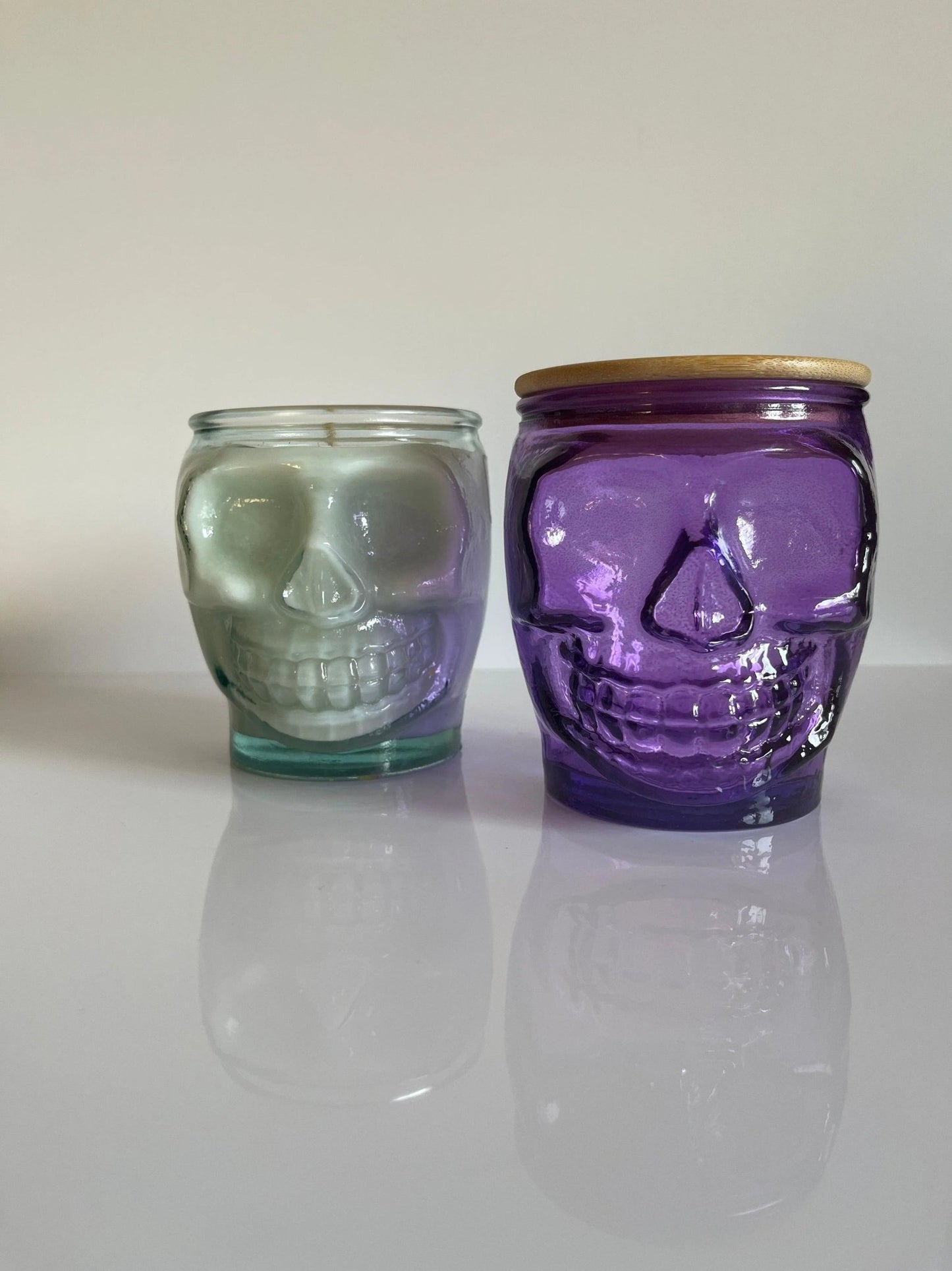 Skull Jar Soy Wax Candle - Nontoxic Hand - Poured Candle - Revolutionary Mystic