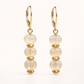 Starwire — Rutilated Quartz & Gold Hematite Dangle Earrings - Black Moon Ritualcraft