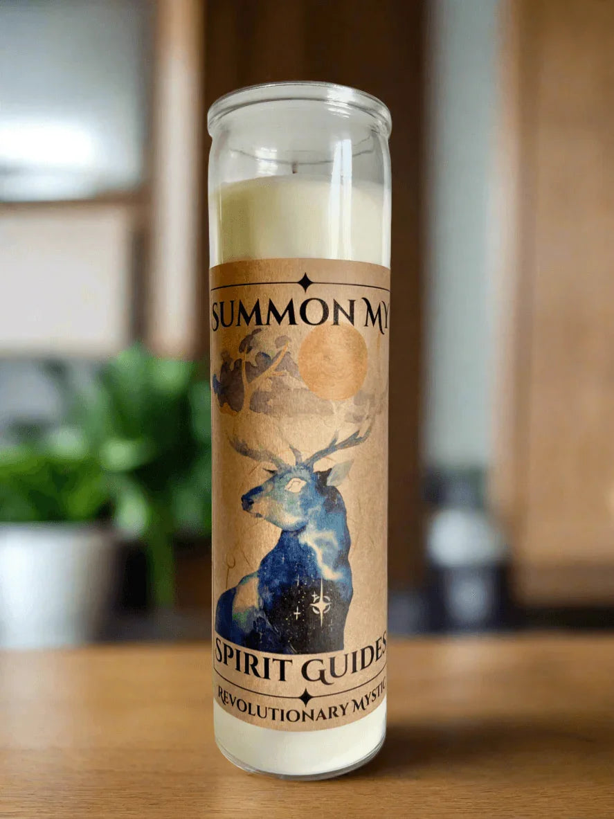 Summon My Spirit Guides Soy Wax Candle - Nontoxic Hand - Poured Candle - Revolutionary Mystic