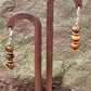 Sunfang — Tiger Eye & Gold Hematite Dangle Earrings - Black Moon Ritualcraft