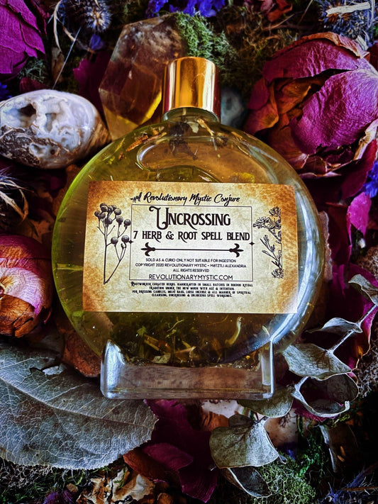 Uncrossing Ritual Oil Conjure Oil - Ritual Oil for Uncrossing, Cleansing, And Road Clearing - Revolutionary Mystic