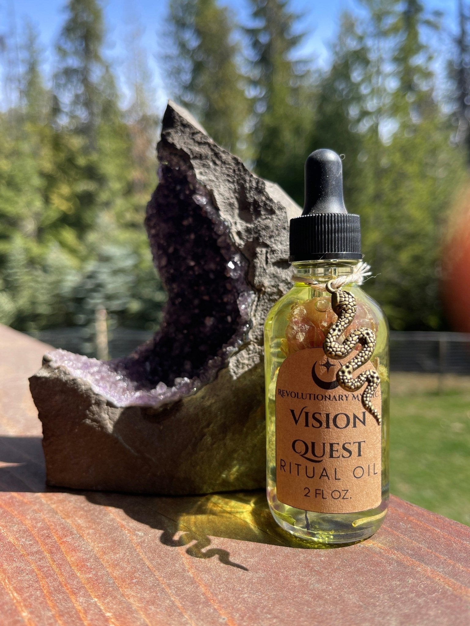 Vision Quest Ritual Oil Conjure Oil - Ritual Oil for Magnetism, Confidence, And Attraction - Revolutionary Mystic
