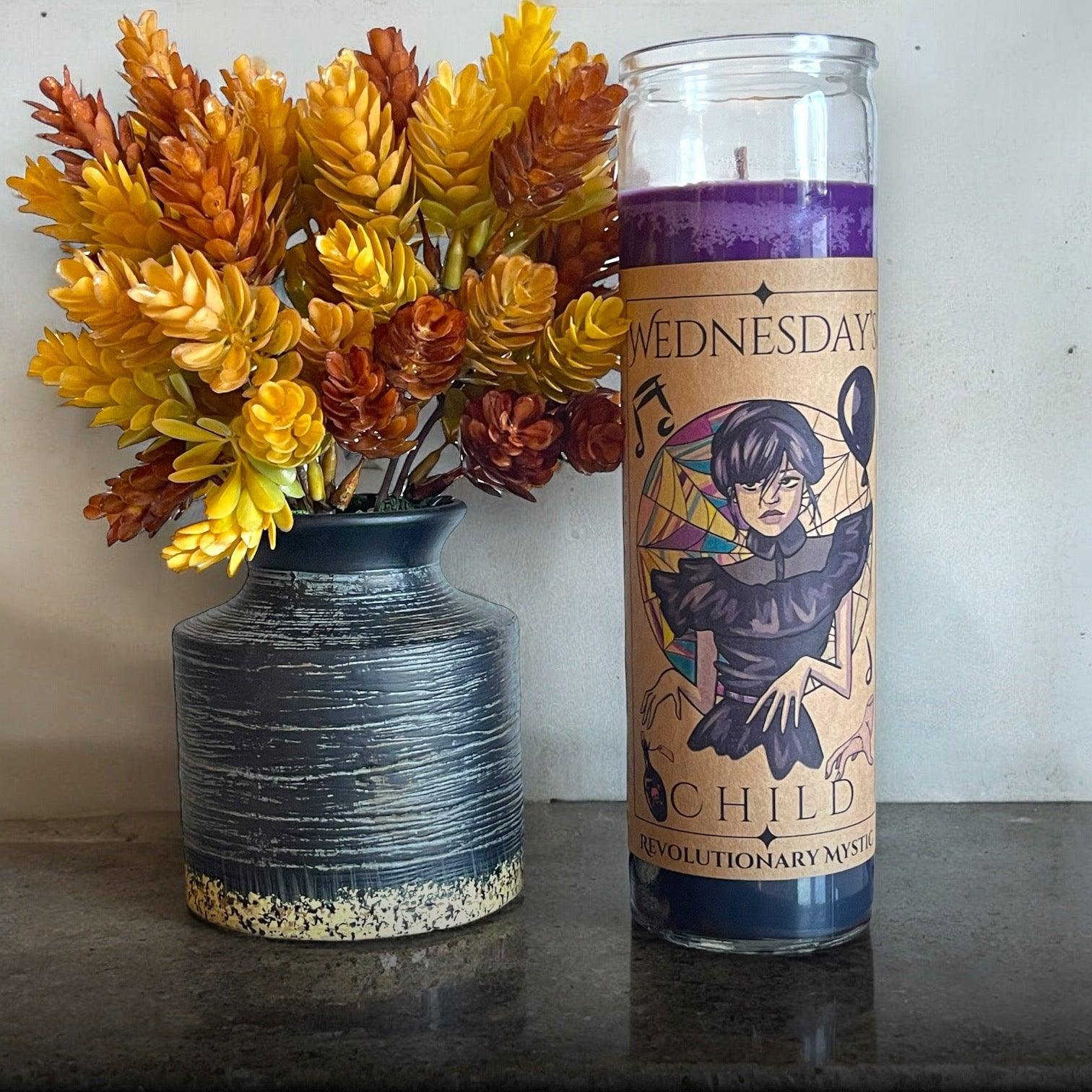Wednesday's Child Soy Wax Candle - Nontoxic Hand - Poured Candle - Revolutionary Mystic