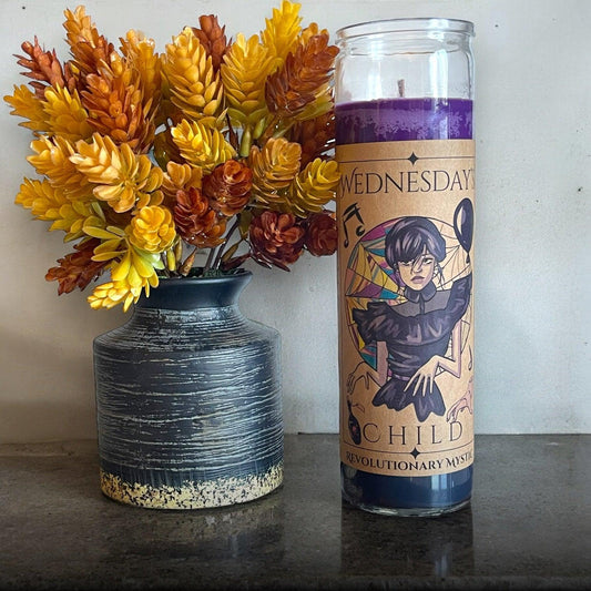Wednesday's Child Soy Wax Candle - Nontoxic Hand - Poured Candle - Revolutionary Mystic