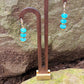 Wild Sky — Amazonite & Gold Hematite Dangle Earrings - Black Moon Ritualcraft