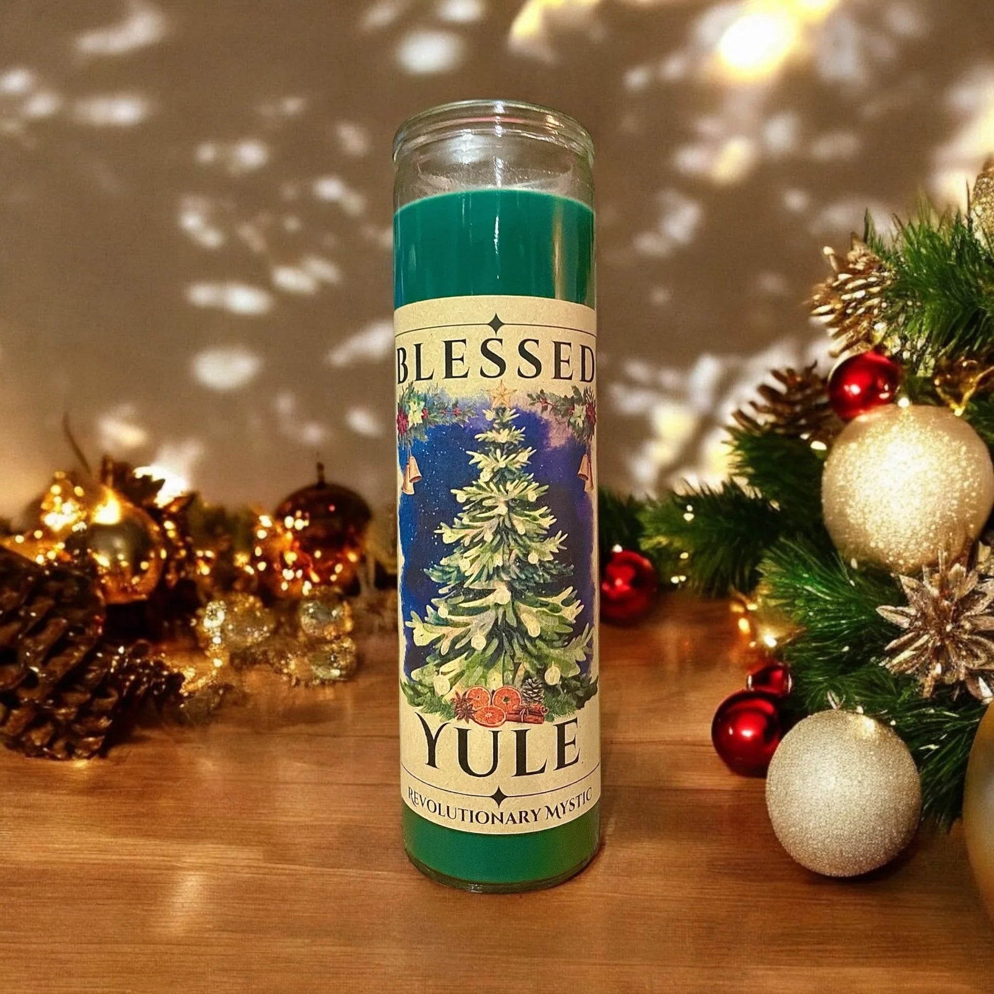 Yule - Winter Solstice Soy Wax Candle - Nontoxic Hand - Poured Candle - Revolutionary Mystic